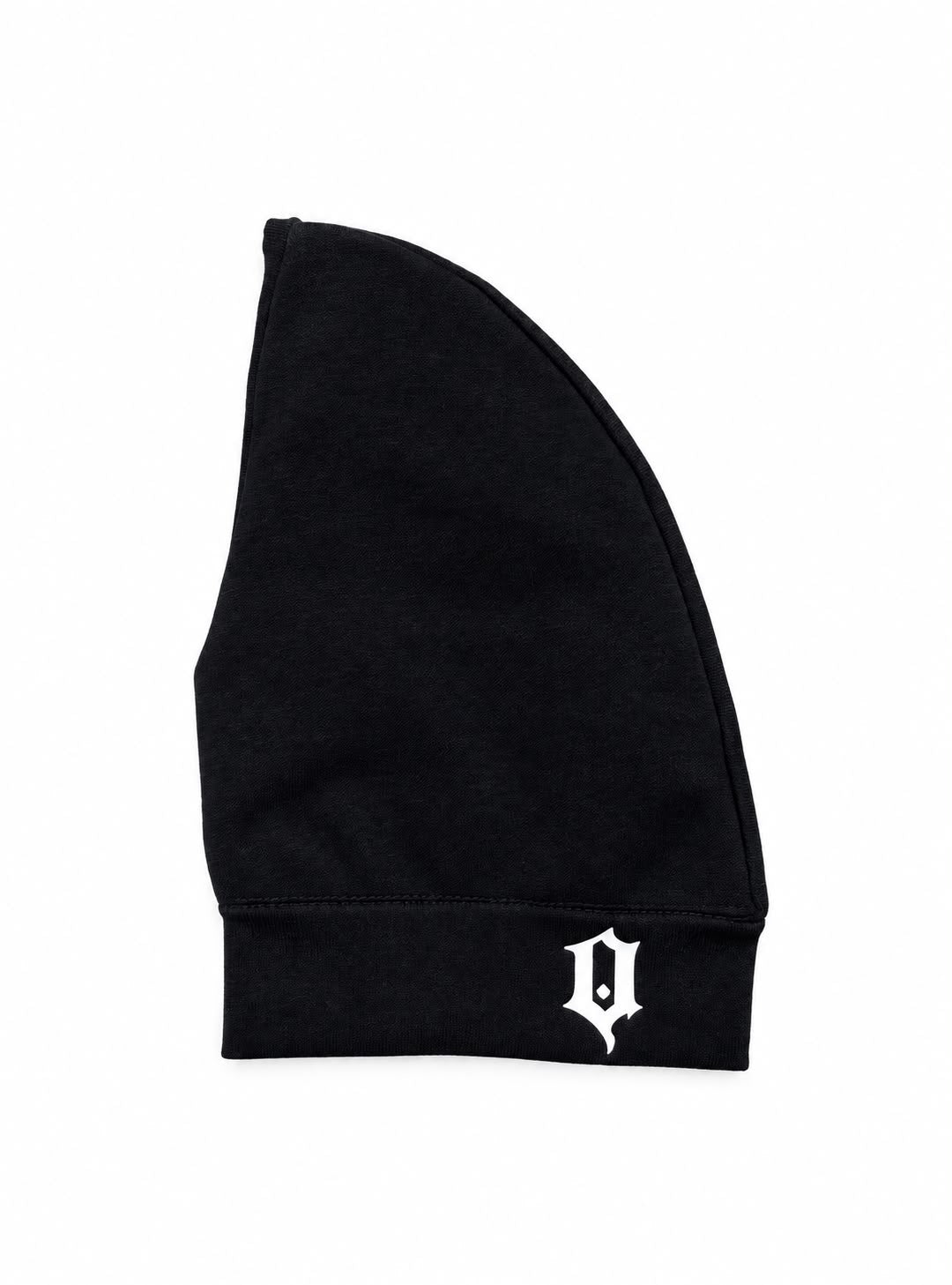 QIH Black Beanie with white Q logo, front view